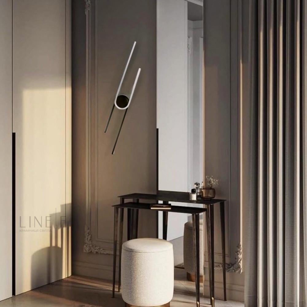 Настенный светильник LED Белый с черным (WM 30-800 BK) - фото 6