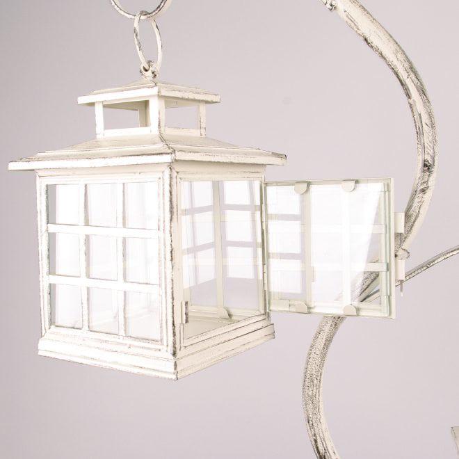 Подсвечник-фонарь Flora металлический 130 см Кремовый (39529) - фото 2 Подсвечник-фонарь Flora металлический 130 см Кремовый (39529) - фото 2