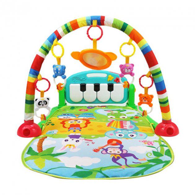 Развивающий детский коврик Huanger голубой пианино 71х47 см - фото 2 Развивающий детский коврик Huanger голубой пианино 71х47 см - фото 2