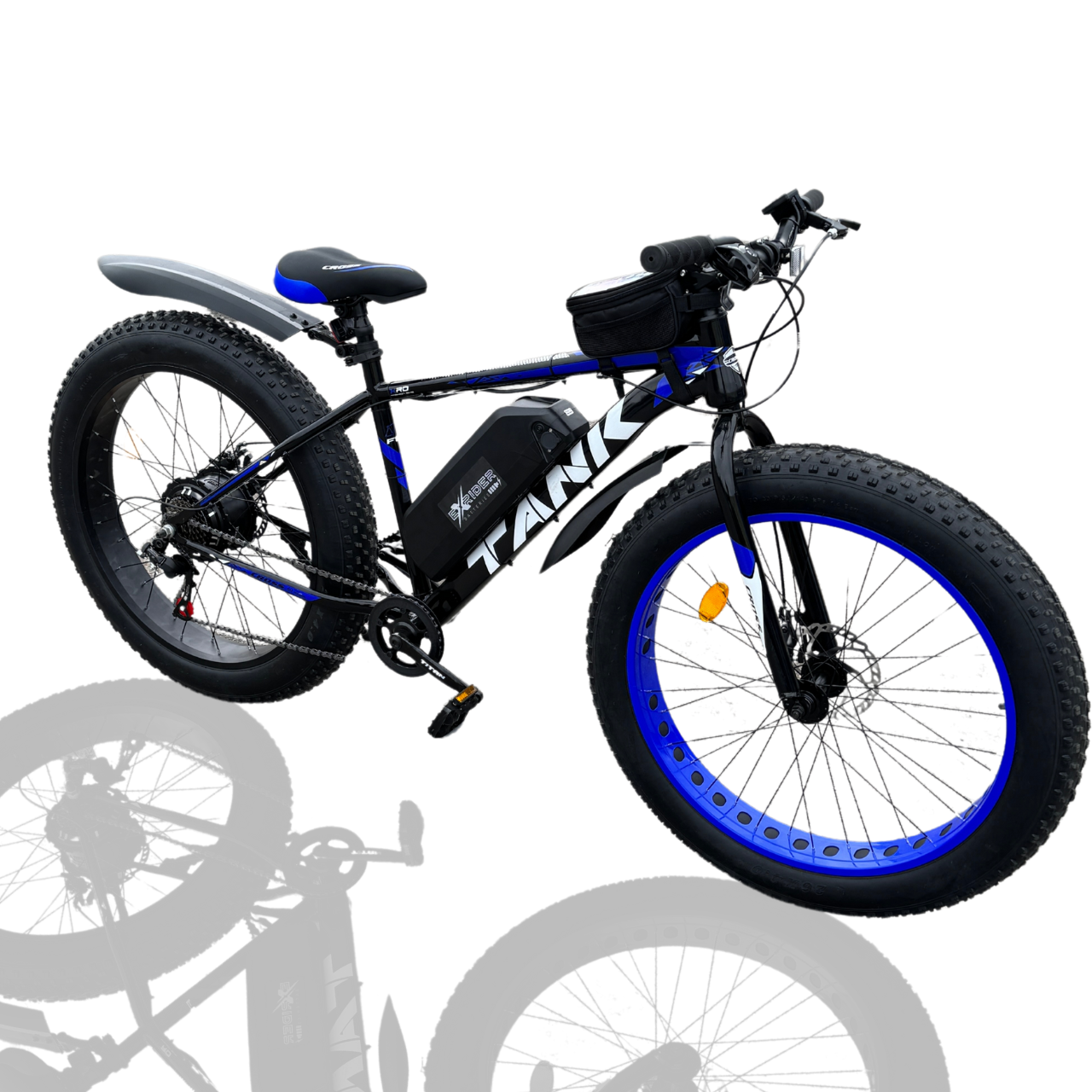 Велосипед с Е-комплектом 26х4,0" Cross Tank 2025 48 В 750Вт MXUS 15 Ah/до 55 км запас хода/дисплей LSD-10