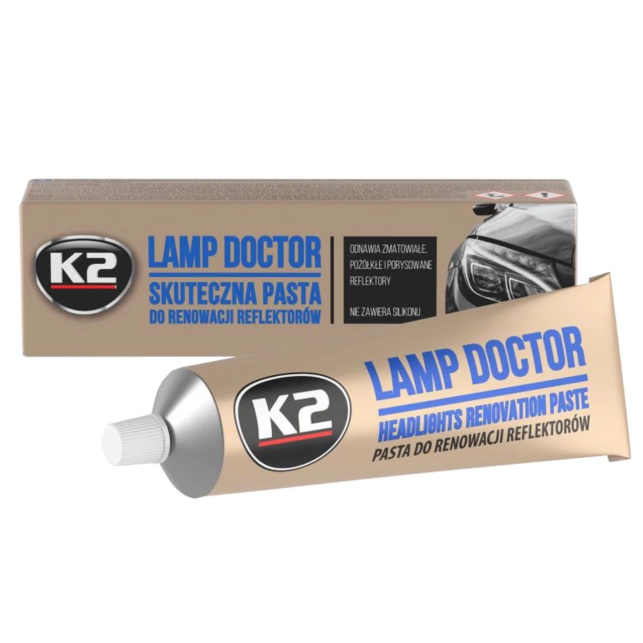 Паста для полировки фар K2 Lamp Doctor 60 мл (L3050) - фото 1