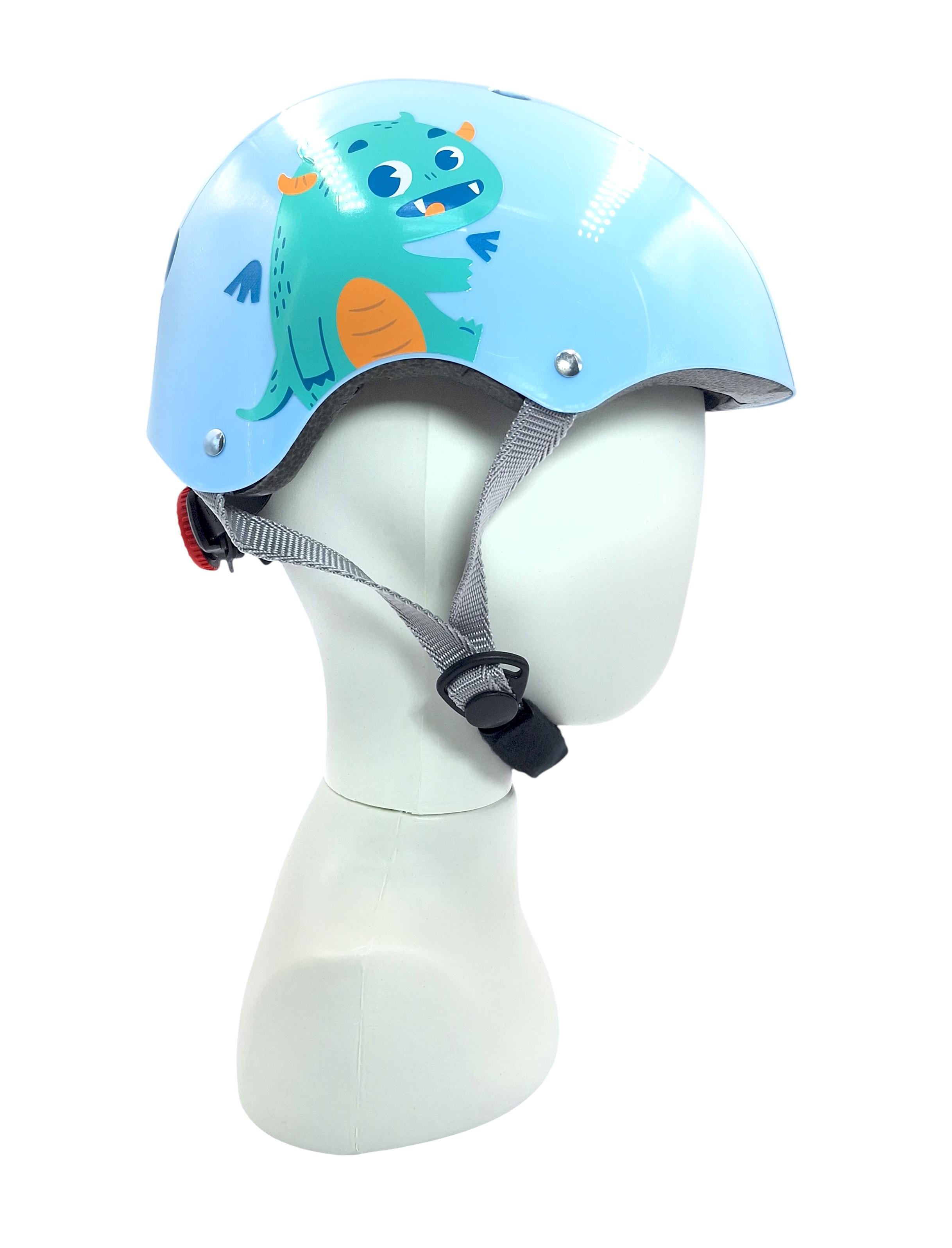 Комплект дитячий шолом та захист Yongkang GB24429-2009 Монстр S Блакитний (G0001962) - фото 2 Комплект дитячий шолом та захист Yongkang GB24429-2009 Монстр S Блакитний (G0001962) - фото 2