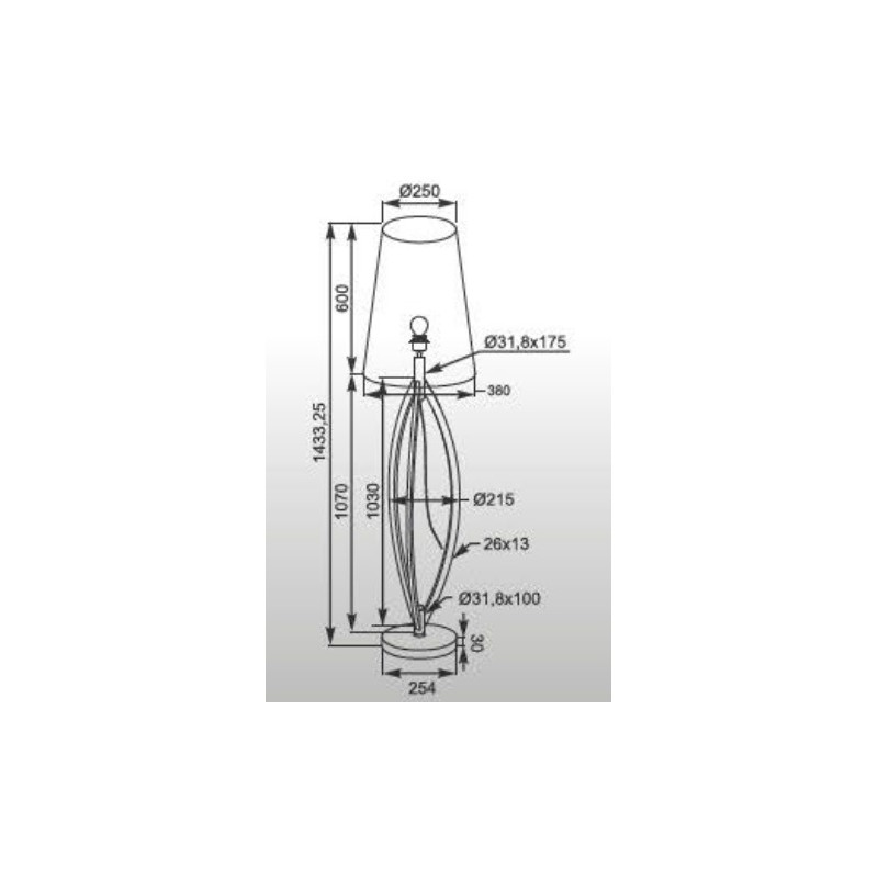 Торшер Zuma Line Lorita TS-110314F-WH - фото 3