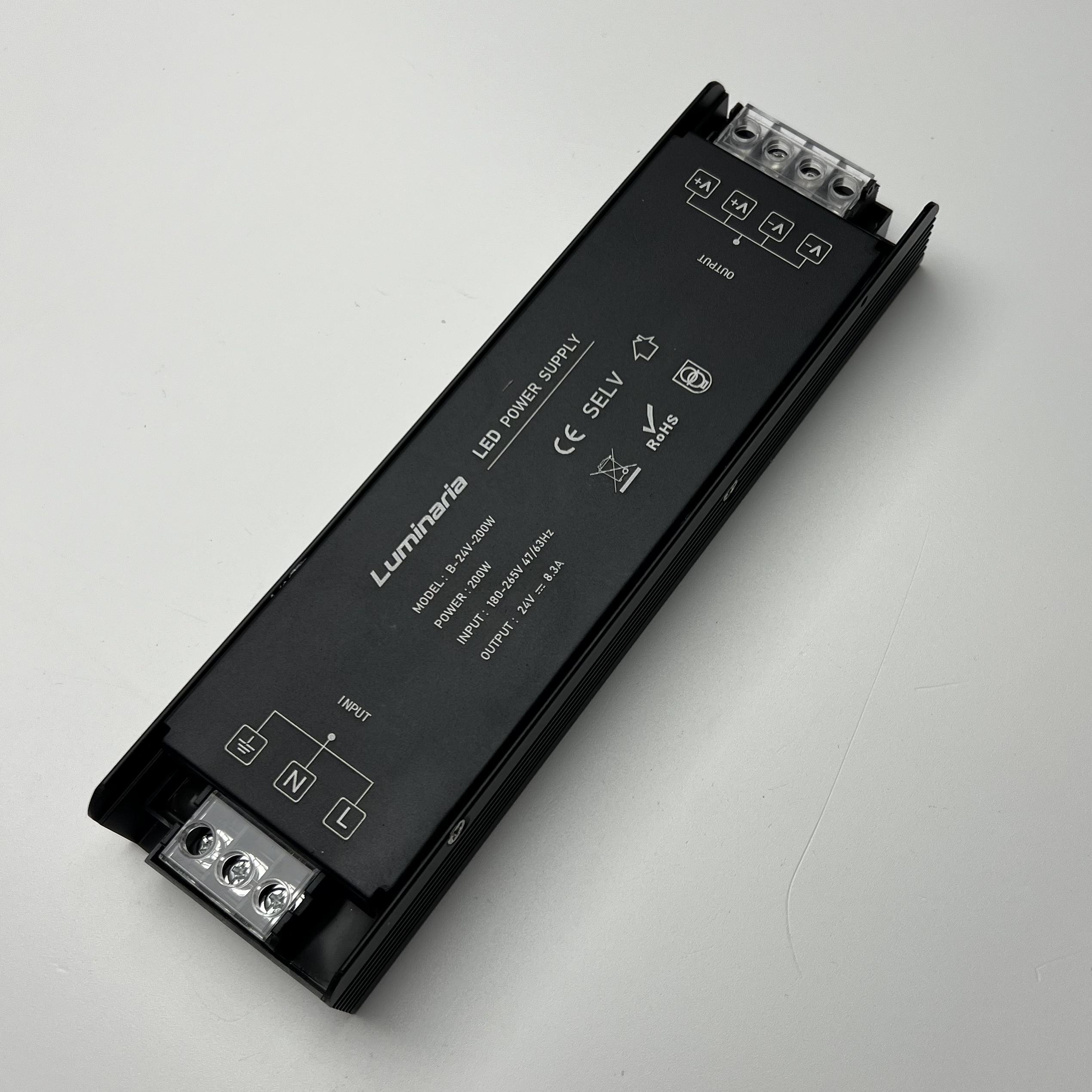 Перетворювач напруги 24V 200W 195х55х26 IP20 (22983987)