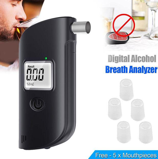 Алкотестер на батарейках Breathalizer портативний персональний Чорний (23630704) - фото 3 Алкотестер на батарейках Breathalizer портативний персональний Чорний (23630704) - фото 3