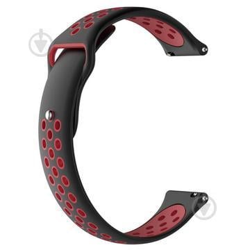 Ремешок BeWatch sport-style 20 мм для смарт-часов Xiaomi amazfit BIP Черно-красный (1010113) Ремешок BeWatch sport-style 20 мм для смарт-часов Xiaomi amazfit BIP Черно-красный (1010113)