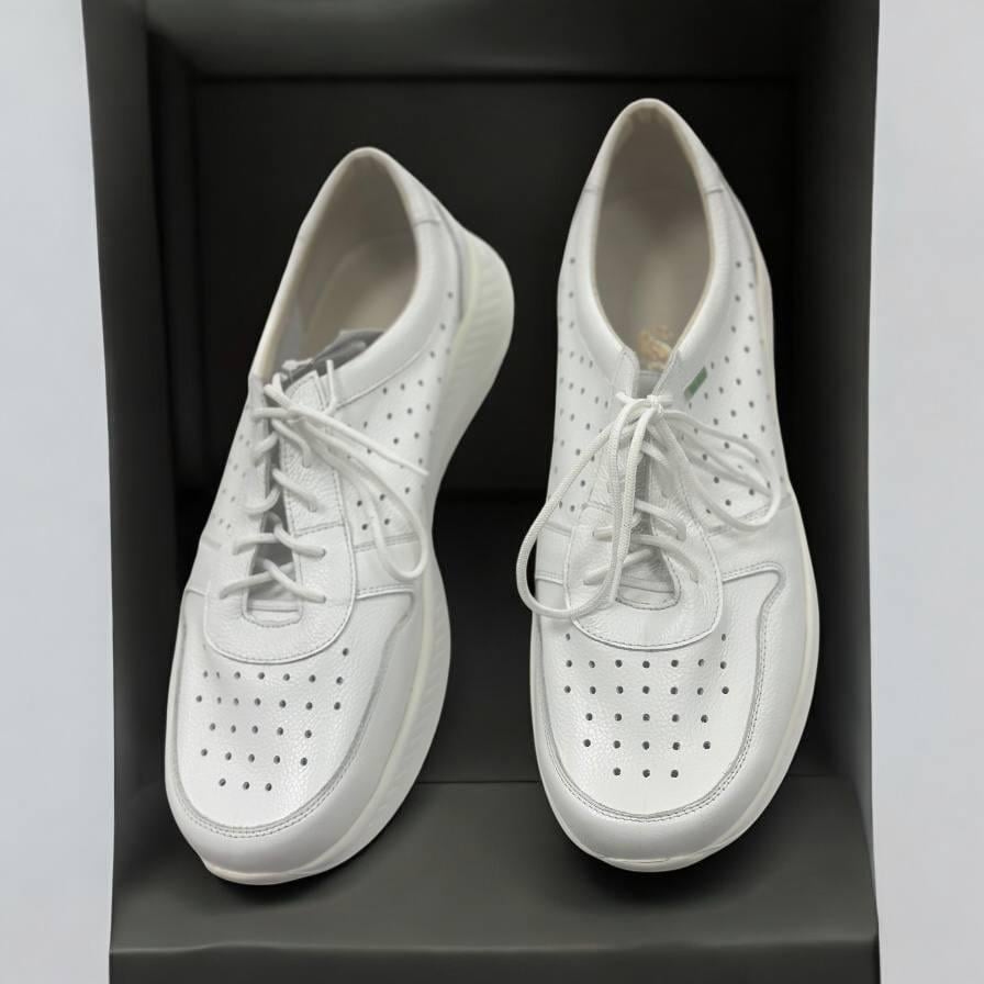 Кроссовки/мокасины ортопедические мужские Valgus кожаные р. 43 Белый (297.6.) - фото 3 Кроссовки/мокасины ортопедические мужские Valgus кожаные р. 43 Белый (297.6.) - фото 3