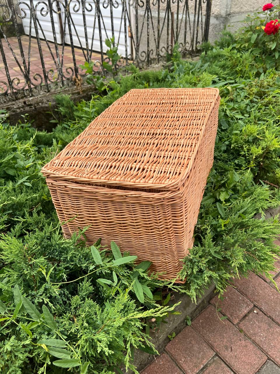 Корзина плетеная с крышкой Сімейний Затишок (27277000) - фото 8 Корзина плетеная с крышкой Сімейний Затишок (27277000) - фото 8