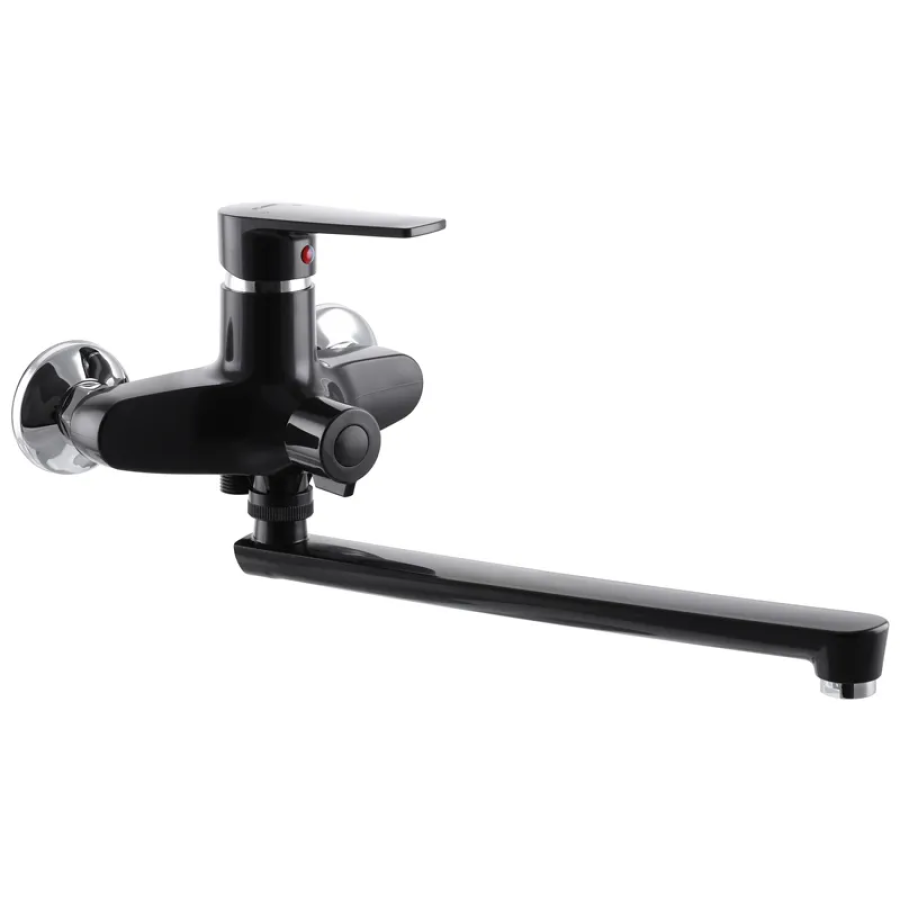 Смеситель для ванной однорычажный PLAMIX Oscar-006 Black (PM0600)
