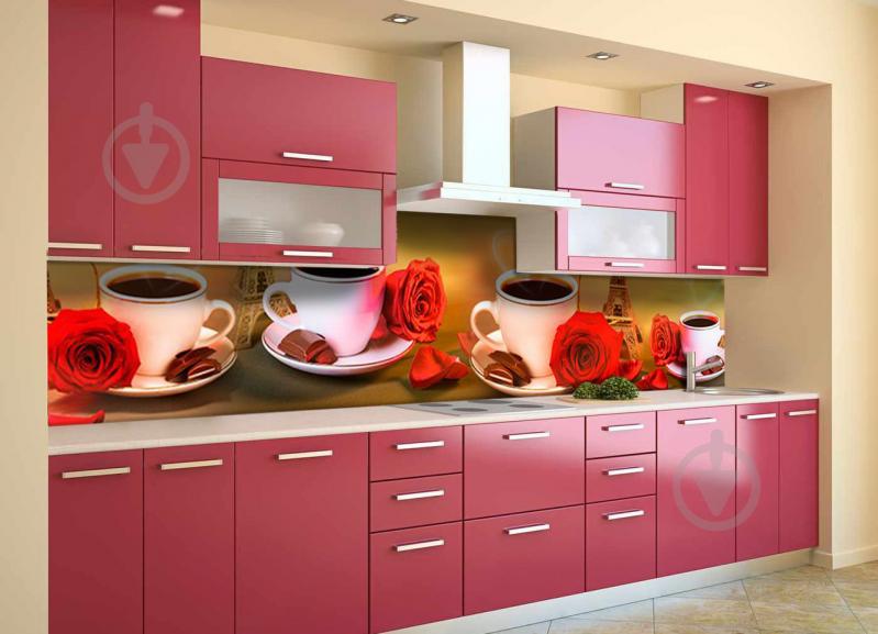 Скинали на кухню Zatarga «Страстный Париж» 650х2500 мм виниловая 3Д наклейка кухонный фартук самоклеящаяся Z180568/1 Скинали на кухню Zatarga «Страстный Париж» 650х2500 мм виниловая 3Д наклейка кухонный фартук самоклеящаяся Z180568/1