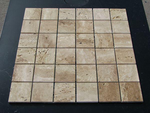 Мозаїка Травертин МКР-3П полірована 48x48x6 мм (mkr3p486) - фото 2 Мозаїка Травертин МКР-3П полірована 48x48x6 мм (mkr3p486) - фото 2