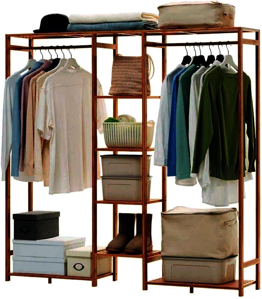 Вешалка-стойка для одежды из дерева Долна Капучино (СВГ-003609)