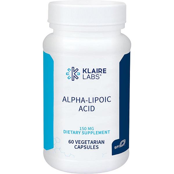 Кислота альфа-липоевая Klaire Labs Alpha-Lipoic Acid 150 мг 60 вег. капс. (KLL-29306)