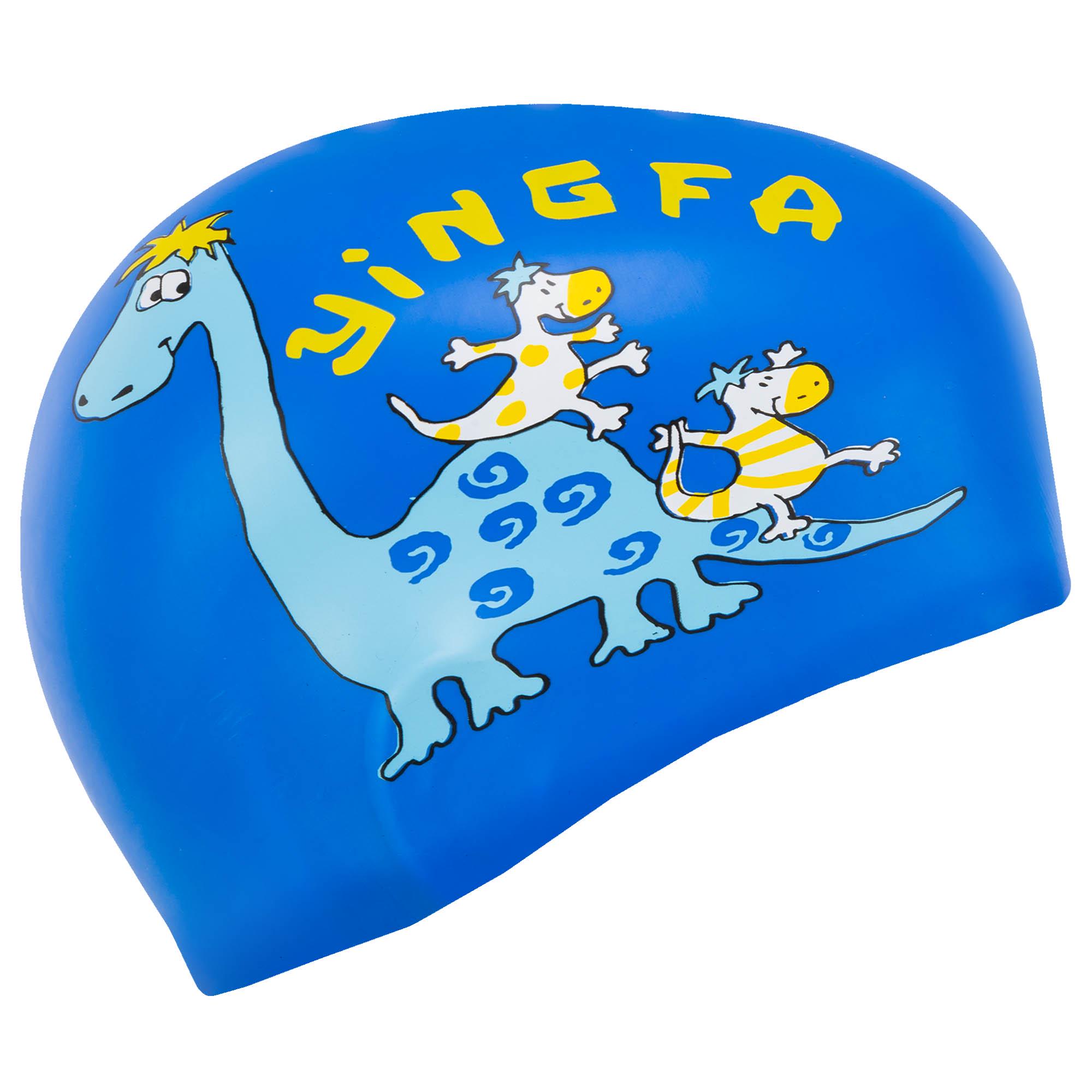 Шапочка для плавання дитяча YINGFA K0012 силіконова Синьо-блакитний (K0012_Синий-голубой) - фото 3