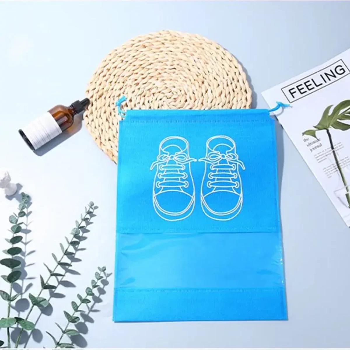 Чехол для хранения и перевозки обуви Shoe Bag на затяжках с окошком 32х44 см (WW58742-4) - фото 4 Чехол для хранения и перевозки обуви Shoe Bag на затяжках с окошком 32х44 см (WW58742-4) - фото 4