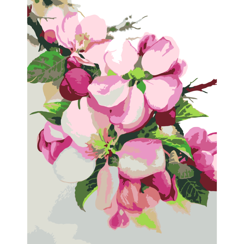 Картина по номерам Rosa Яблоневый цвет 35х45 см (Az-218885)