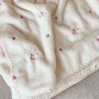 Плед дитячий велсофт 90х130 см Молочний - фото 2 Плед дитячий велсофт 90х130 см Молочний - фото 2