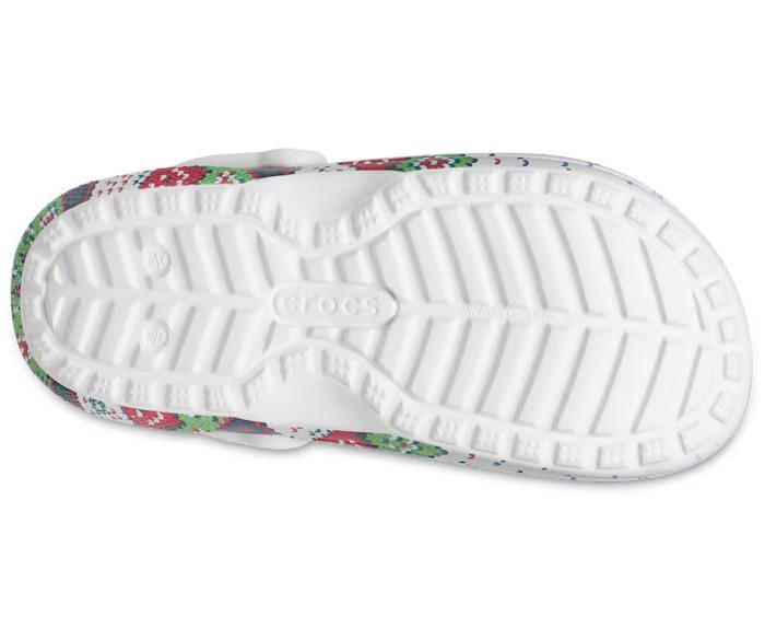 Сабо Crocs Classic Lined Holiday Charm р. W9/EUR 39-40 White/Multi (10856972) - фото 5