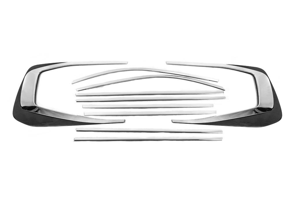 Полная окантовка окон дизайн LC300 1234 Upgrade для Toyota Land Cruiser 200 нержавеющая сталь Хром