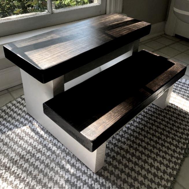 Скамейка-ступенька из дерева Редривер Зефир/Венге (ССТ-00212012)