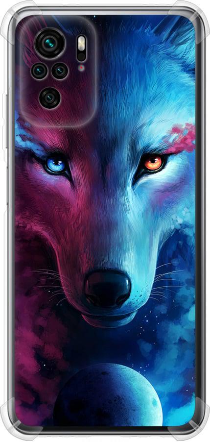 Чехол на Xiaomi Redmi Note 10 Арт-волк (3999sp-2277-42517)