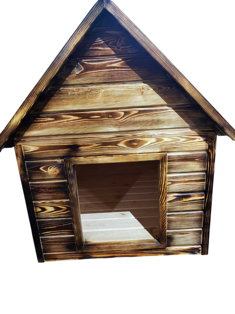 Будка обпалена з утепленням для середніх собак 110х80х104 см (123654)