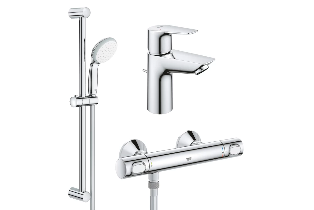 Набір змішувачів для ванної кімнати Grohe QuickFix StartEdge S-Size UA202503TS 2в1 (374080)