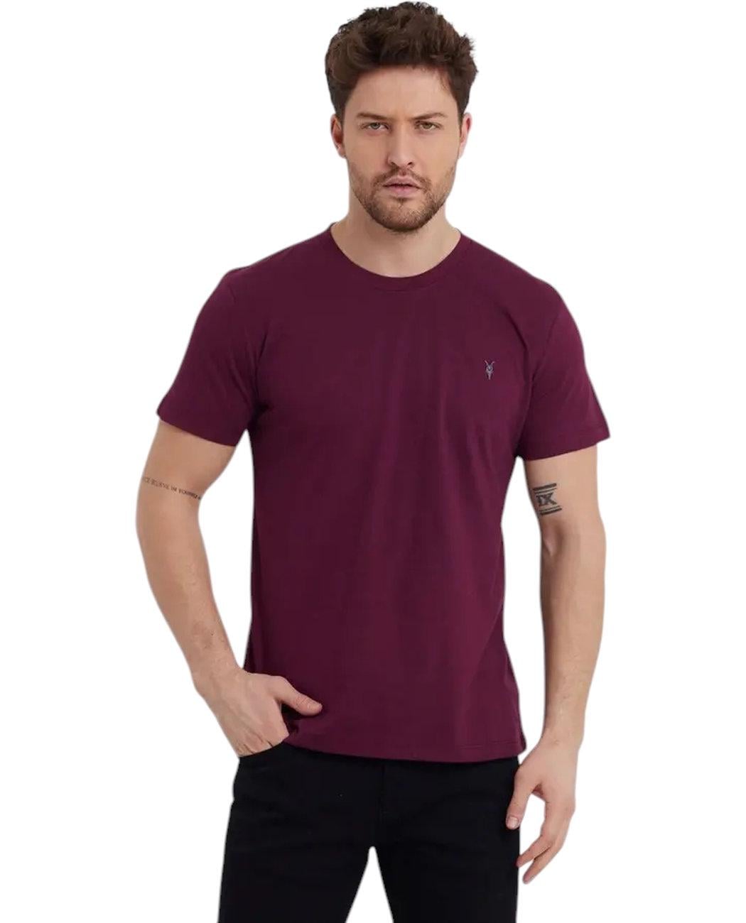 Футболка мужская базовая Combined Blank Apparel TST0201.BRD 2XL Бордовый (2228682272133)