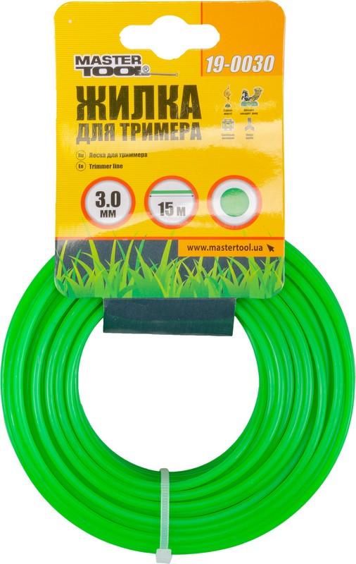 Леска для триммера Mastertool 3 мм 15 м круг (19-0030)