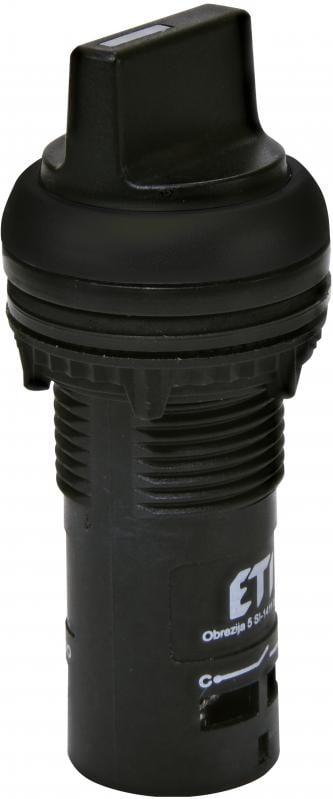 Переключатель IO-II ETI ECS3S-S30-20 2NO 22 мм 3 положение Черный (4771645)