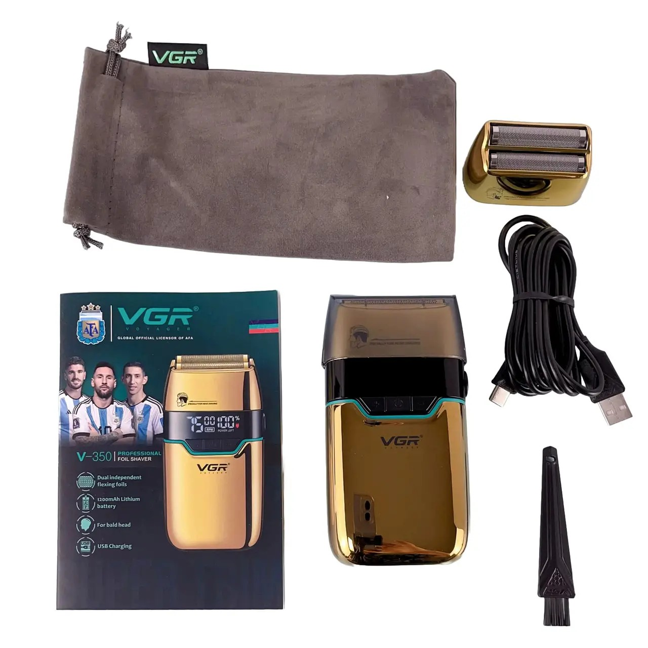 Електробритва VGR V-350 Gold (9065) - фото 5 Електробритва VGR V-350 Gold (9065) - фото 5