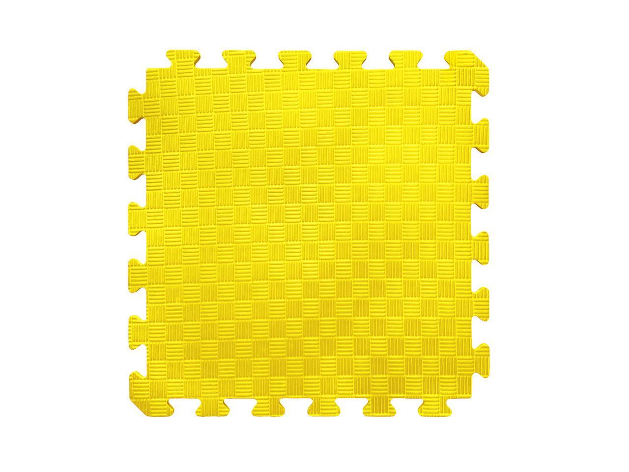 Мягкий пол пазл 50x50x1 см 10 шт. Желтый
