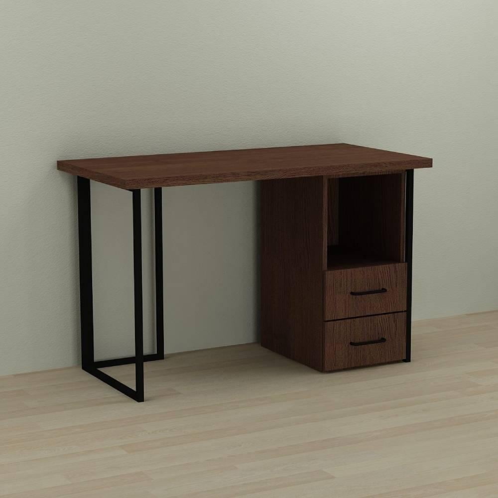 Компьютерный стол Ferrum-decor Отто ДСП 32 мм 75x140x70 см Черный/Венге (FRD-106022)