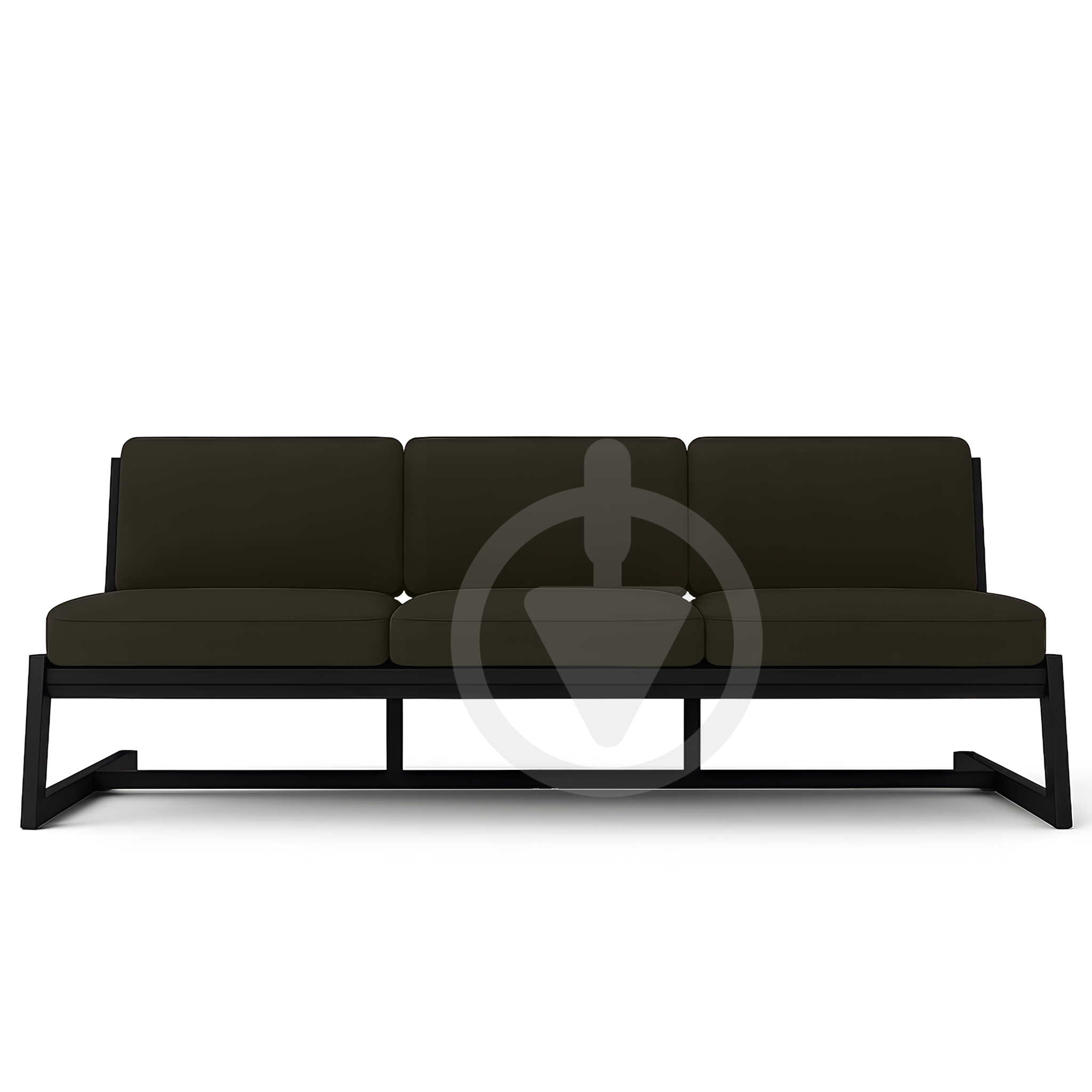 Диван металевий AVVS Атлас лофт велюр 206 см Коричневий - фото 2 Диван металевий AVVS Атлас лофт велюр 206 см Коричневий - фото 2