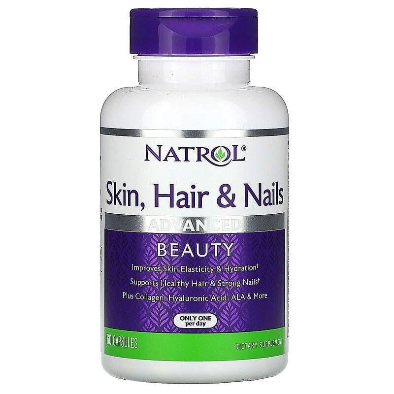 Вітаміни для Волосся Шкіри та Нігтів Natrol Skin Hair & Nails 60 капс.