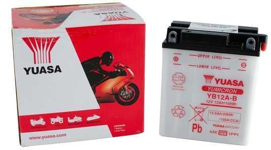 Аккумулятор YuasaBatteryEuropeGmb МОТО YuMicron Battery YB12A-A сухозаряженный 12V 12,6Ah