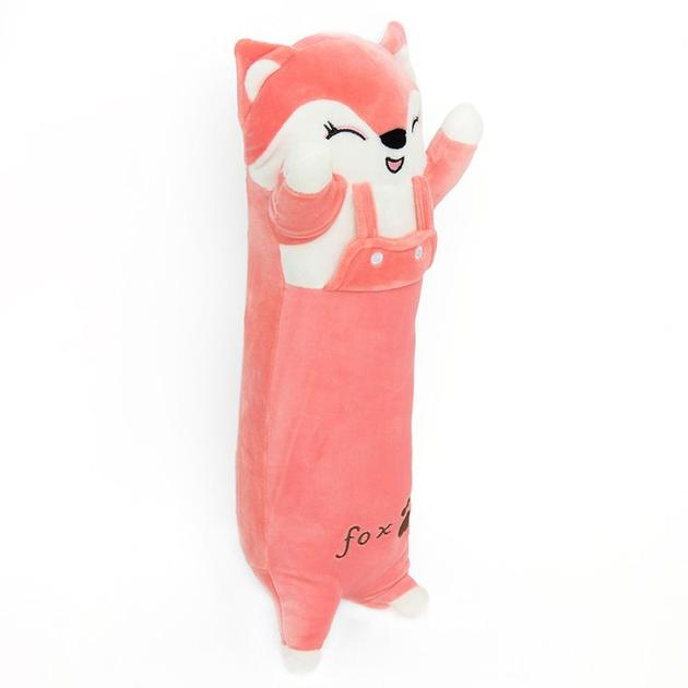 Іграшка м'яка Лисиця-батон для обіймів плюшева 70 см Рожевий (2117-42) - фото 2 Іграшка м'яка Лисиця-батон для обіймів плюшева 70 см Рожевий (2117-42) - фото 2
