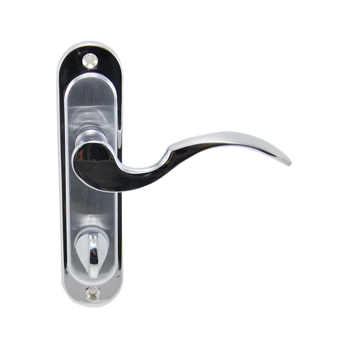 Дверная ручка межкомнатная Siba OSIMO WC на планке 62 мм Хром матовый/Хром (Z09 5K 07 05)