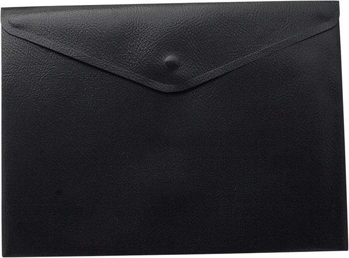 Папка-конверт Buromax на кнопке A4 полипропилен Черный (BM.3925-01)