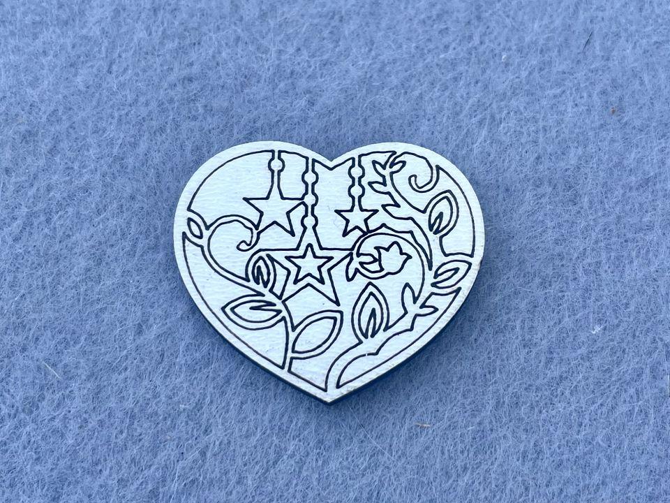 Декор із МДФ Серце 50 шт. (21180)