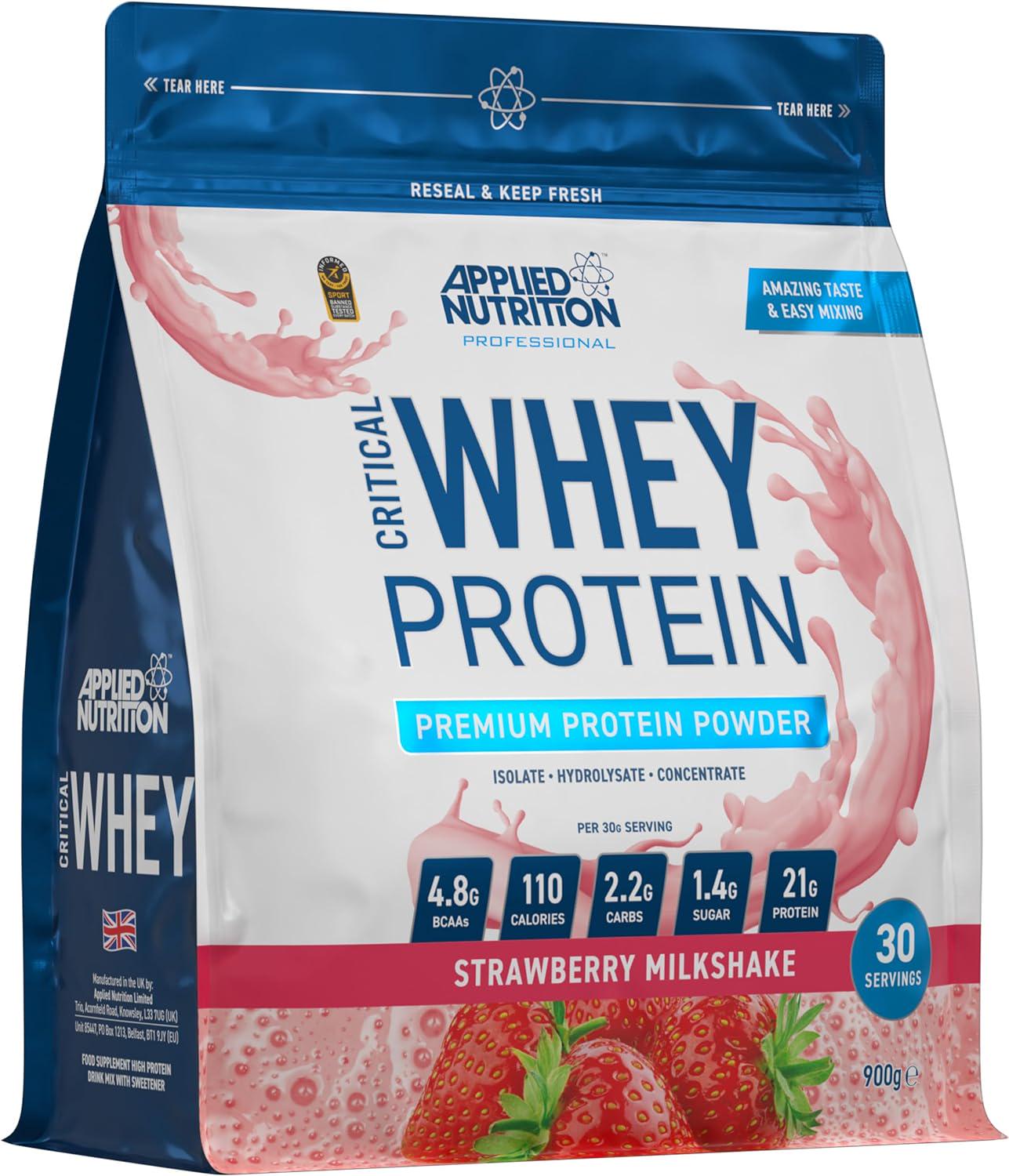 Протеин Applied Nutrition Critical Whey Strawberry Milkshake 900 г