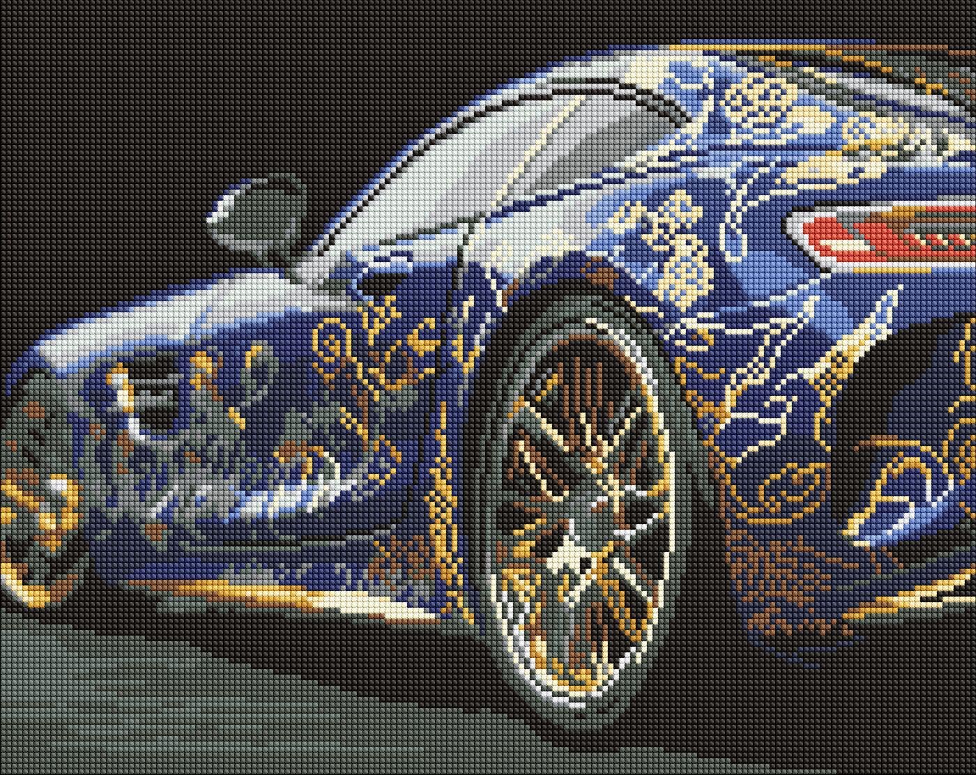 Набір з алмазною мозаїкою Ideyka Вишукана машина AMO8183 на підрамнику 40x50 см (MTT-197904)