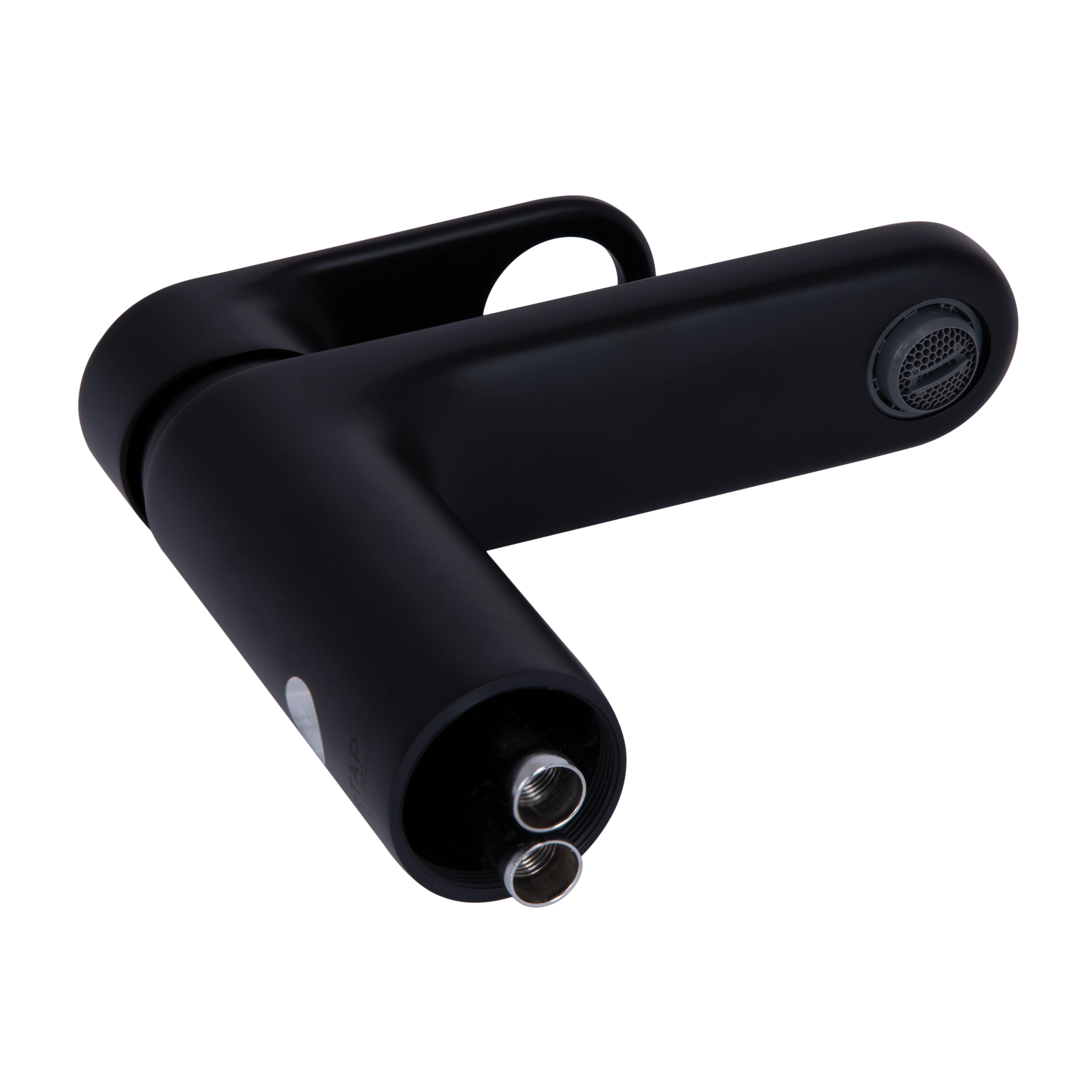 Смеситель для раковины Qtap Jay Black matt (QTJAY270BLM45545)
