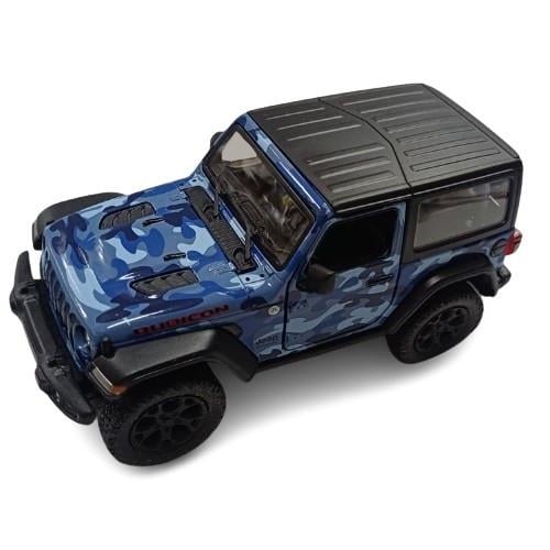 Іграшкова машинка Kinsmart Jeep Wrangler Military Синій (KT5420WB)