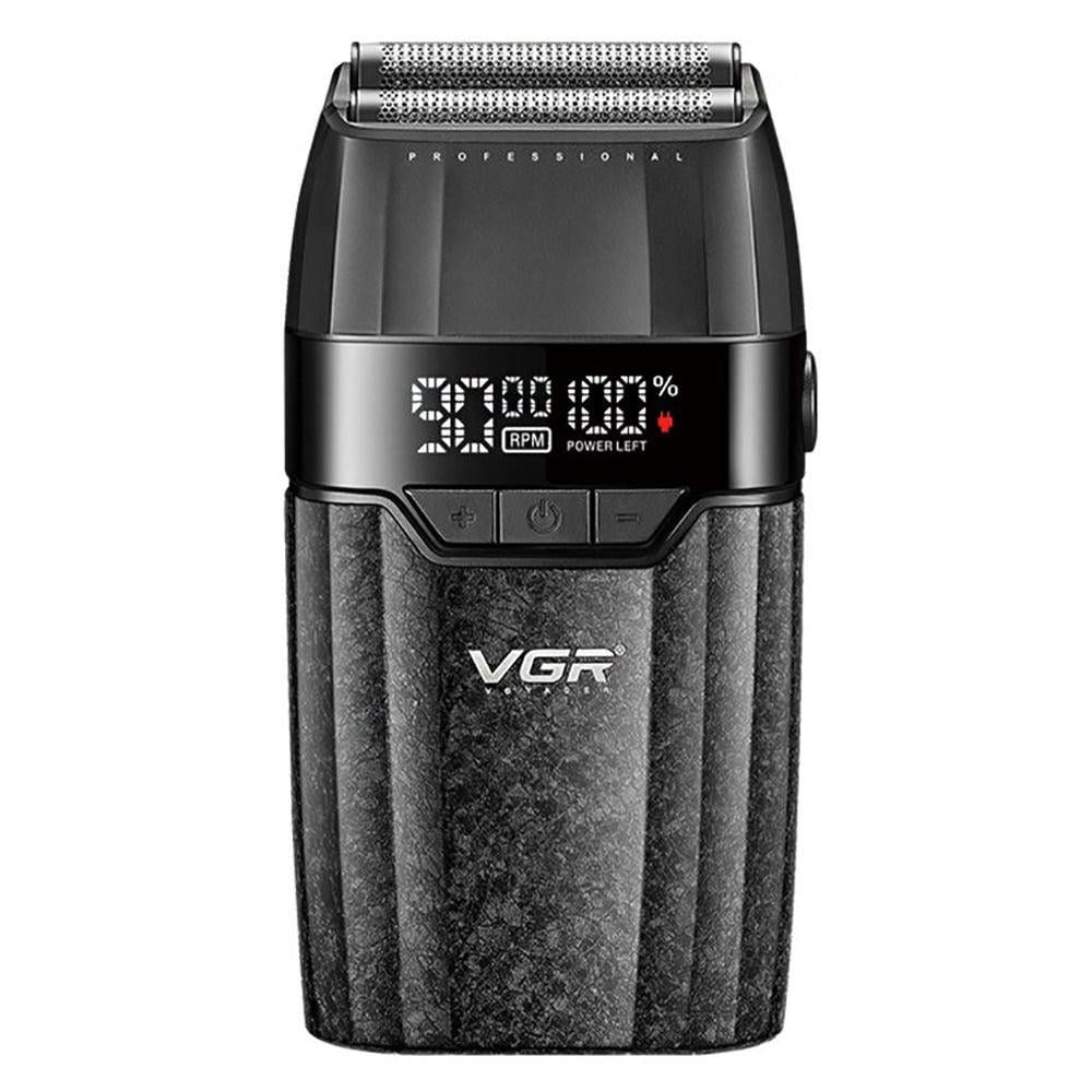 Электробритва сеточная VGR V-640S с двойным лезвием 9000 об/мин LED-дисплеем Черный (PH01366)
