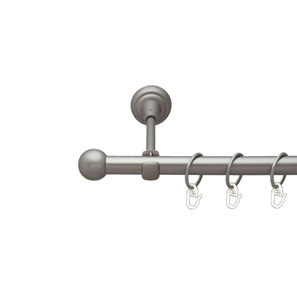 Карниз Orvit Шар однорядный гладкий 19 мм 240 см Сатин (6306948)