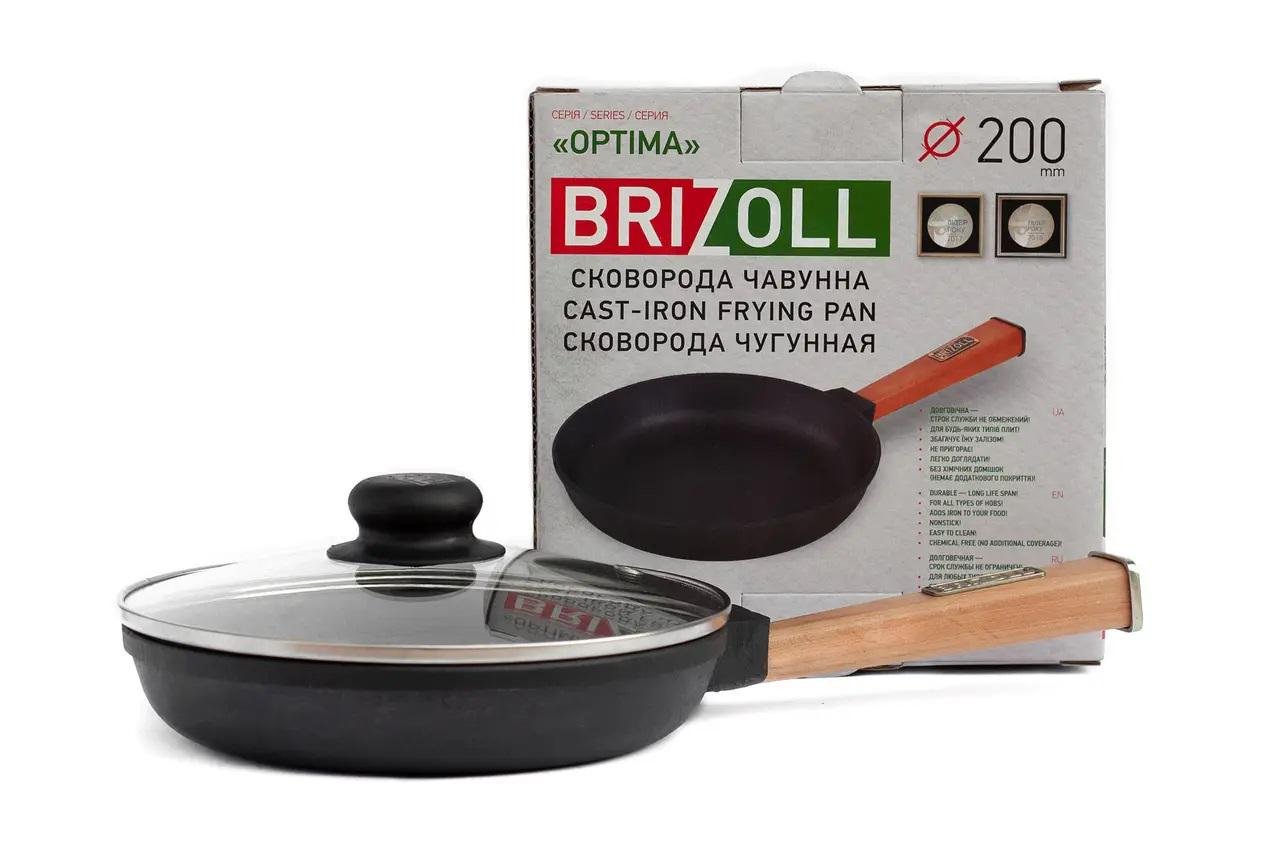 Сковорода з кришкою Brizoll Optimа O2035-P-C20 см (313611)