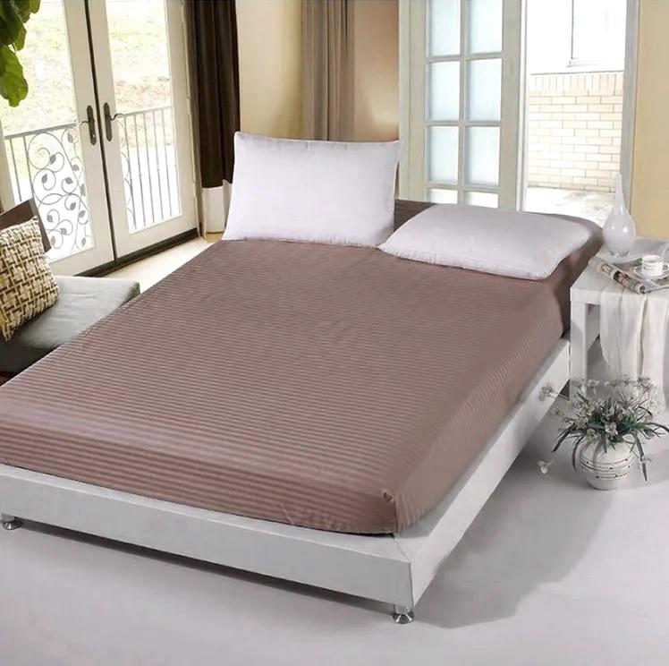 Простынь на резинке Mf Stripe 160х200 см Cappuccino