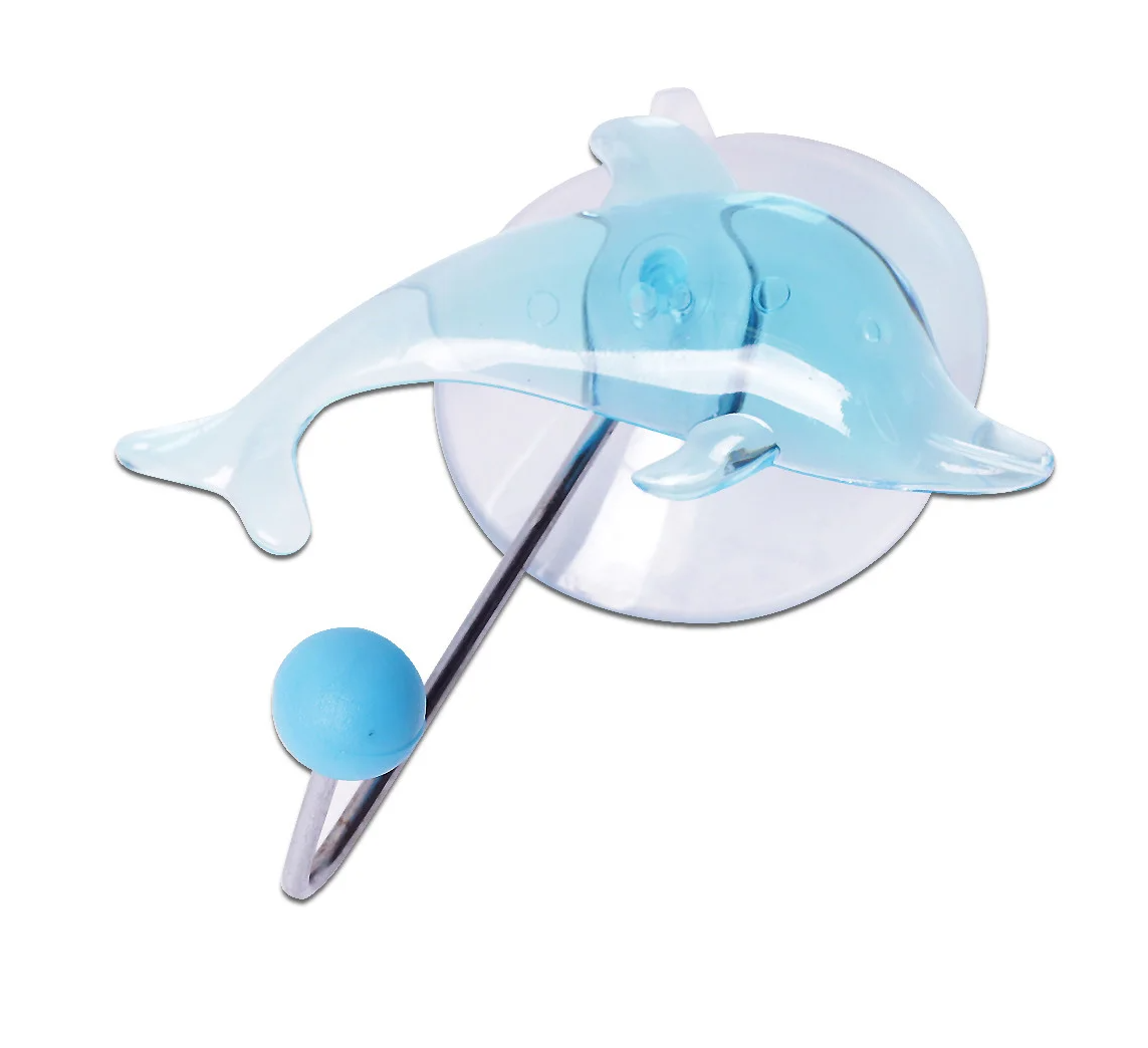 Гачок на присосці Besser Дельфін D 5 см Блакитний (MKM-0133B)