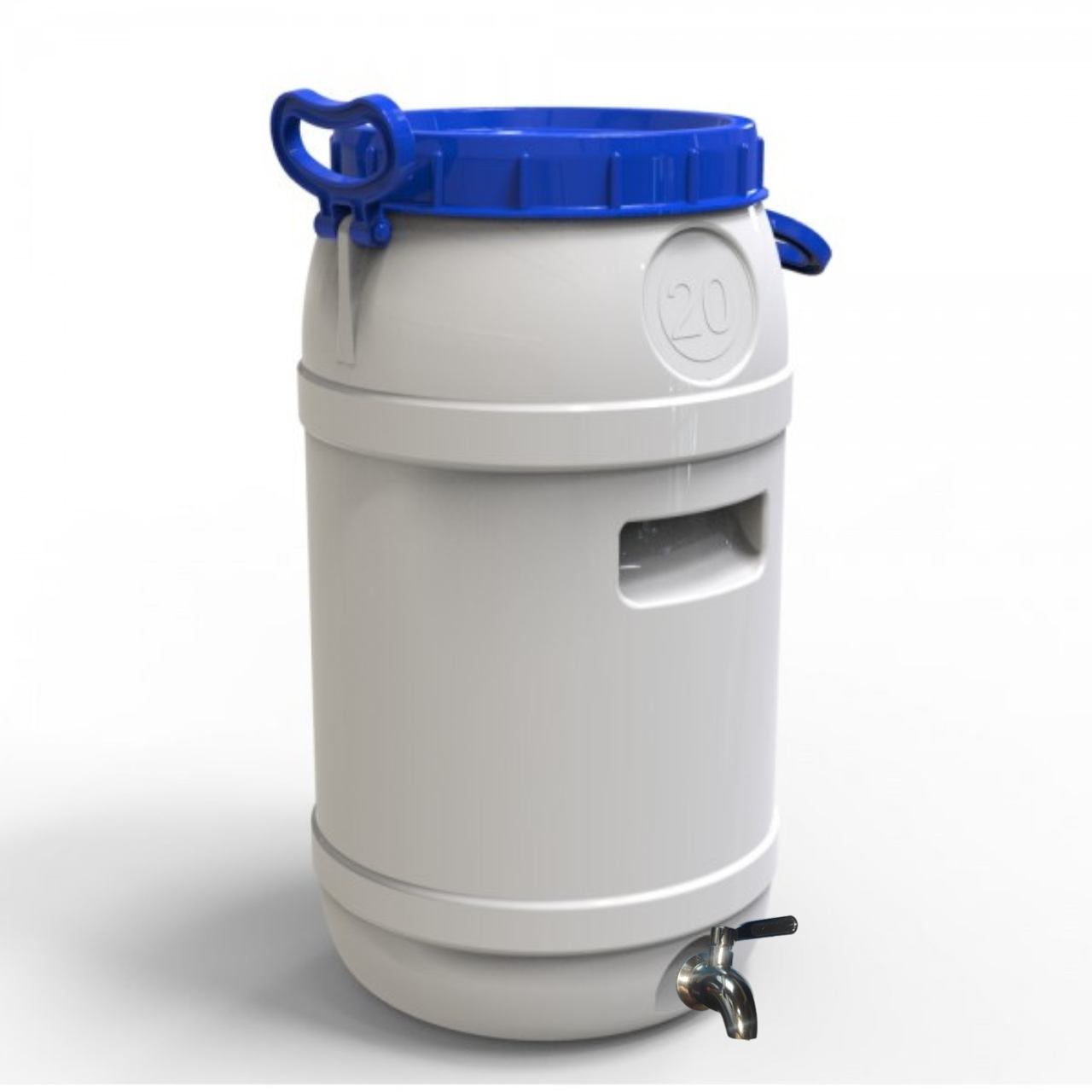 Бидон пищевой Евро Пласт с нержавеющим краном AISI 304 20 л (249724) - фото 1